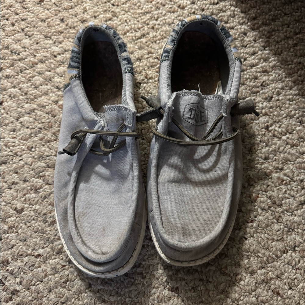Hey Dude Women's Gray Slip-On Sneakers